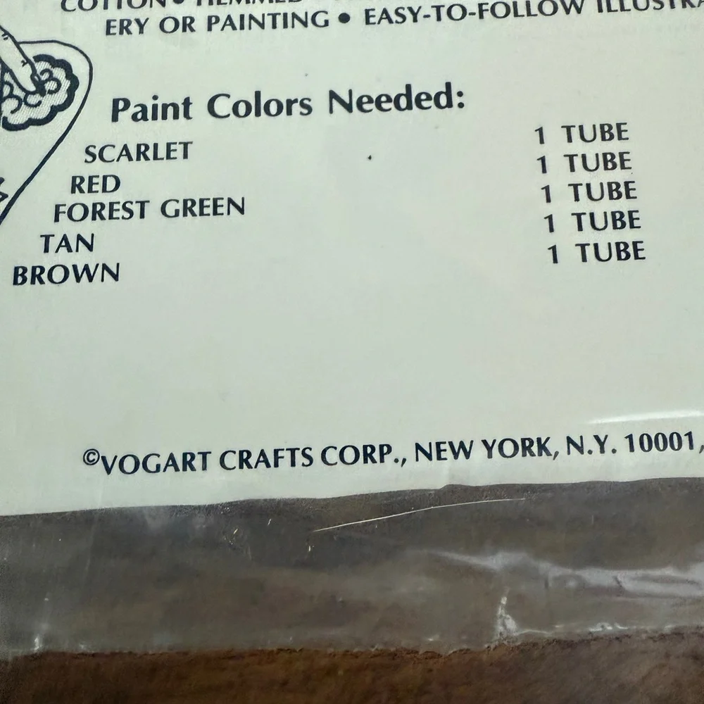 Vogarts Crafts Set of White Kitchen Towels Decorative Embroidery Kit New